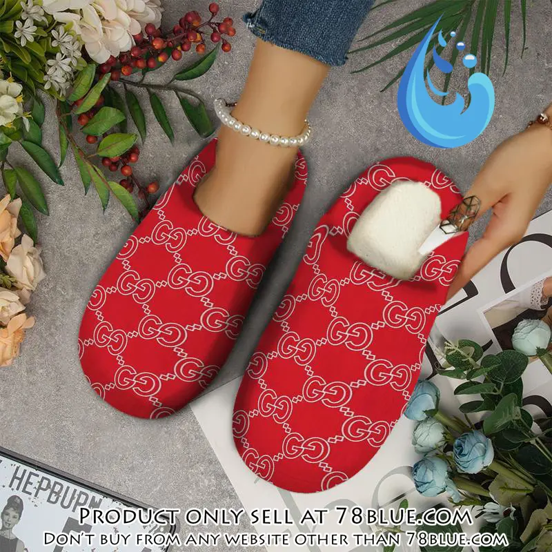Gucci fleece slippers luxury inhouse slippers ihs1008 78b1503869